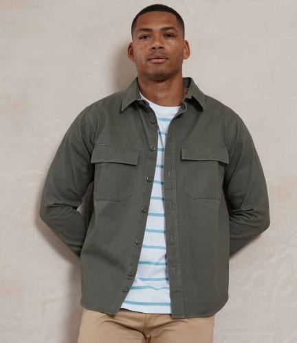 Front Row Drill Overshirt - KHA - XL